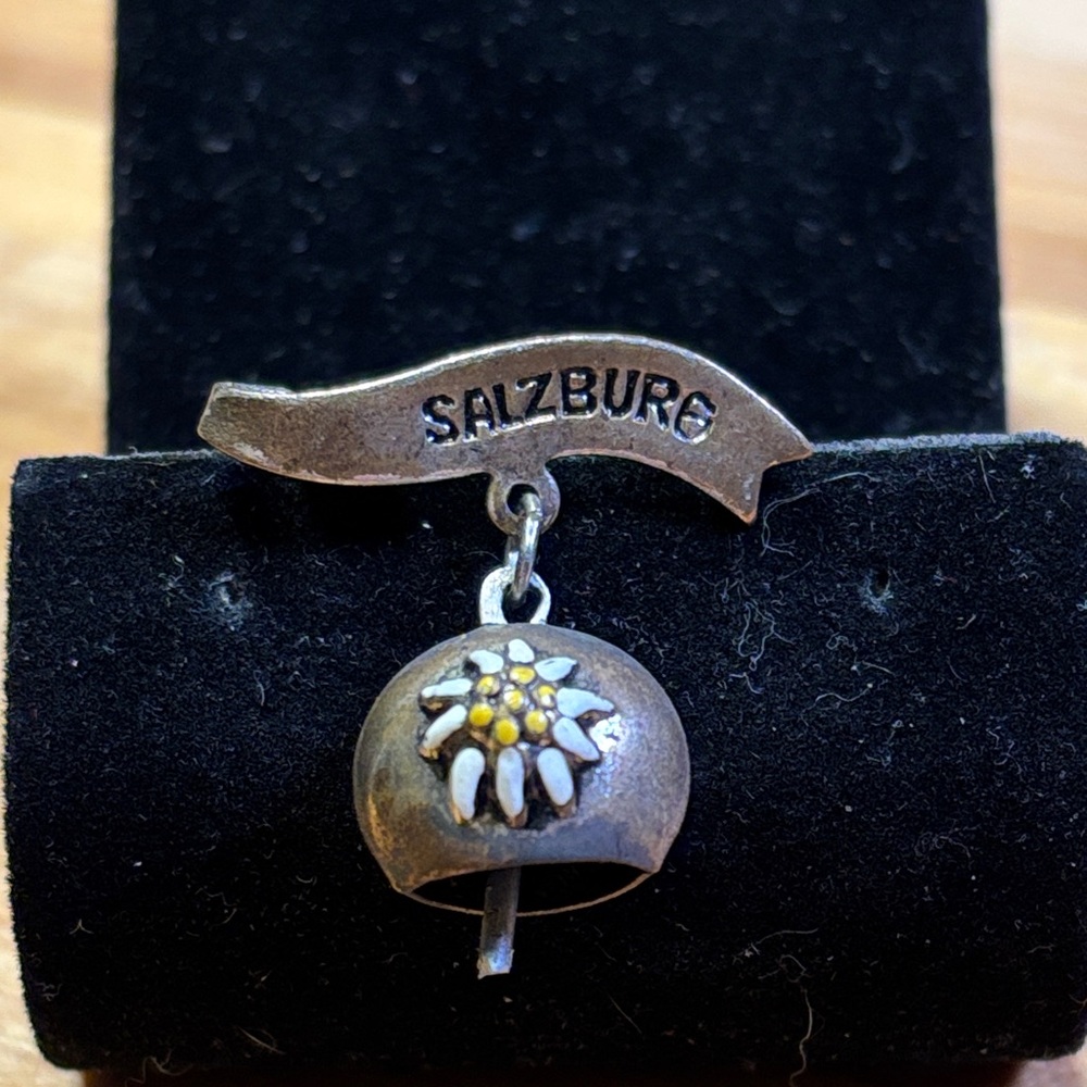 Salzburg tourist pin with a bell